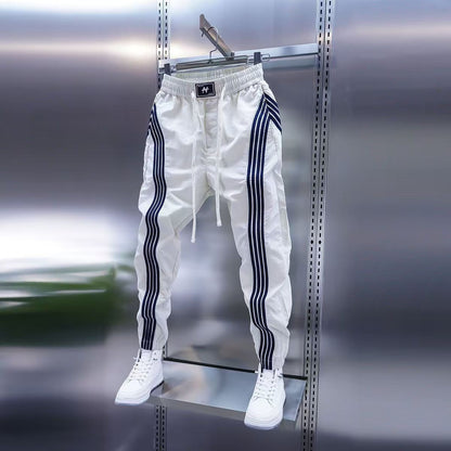 Mens Striped Jogger Casual Pants