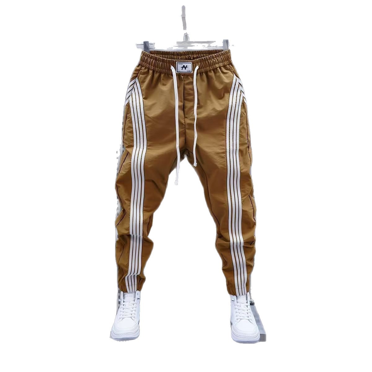 Mens Striped Jogger Casual Pants