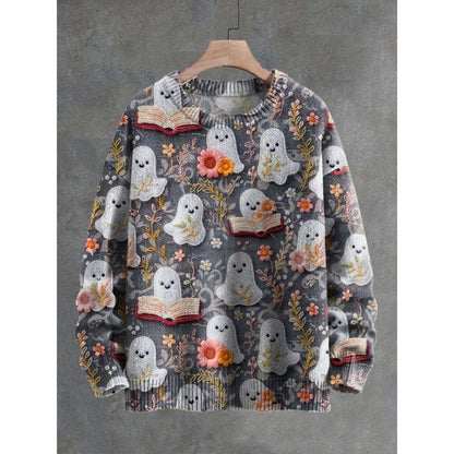 Mens 3D Crew Neck Sweatshirt With Bold Needle Digital Print