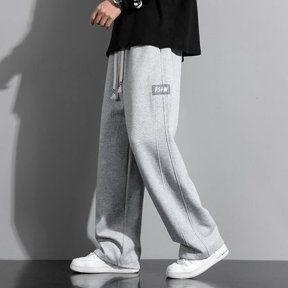 Mens Fleece-Lined Athletic Casual Pants